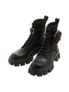 Men's Monolith Brushed Combat Boots Green - PRADA - BALAAN 2