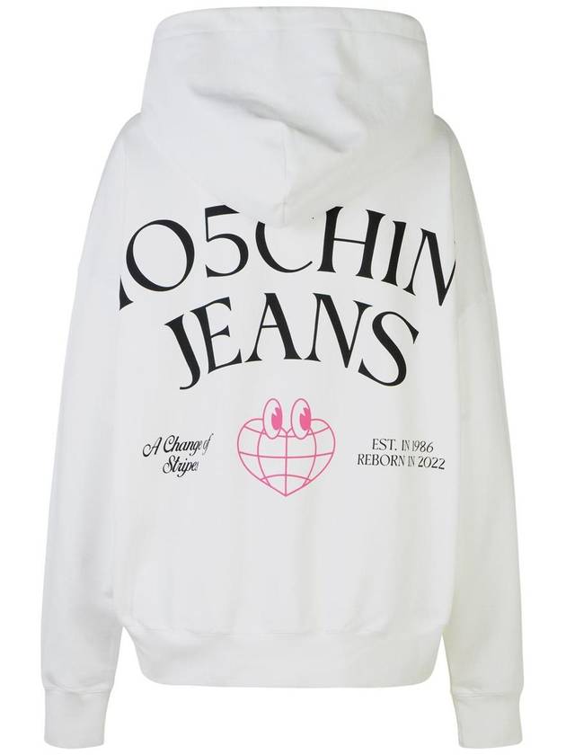 Moschino Jeans White Cotton Sweatshirt - MOSCHINO - BALAAN 3