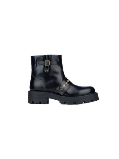 D-Quest Leather Ankle Boots Black - DIOR - BALAAN 1