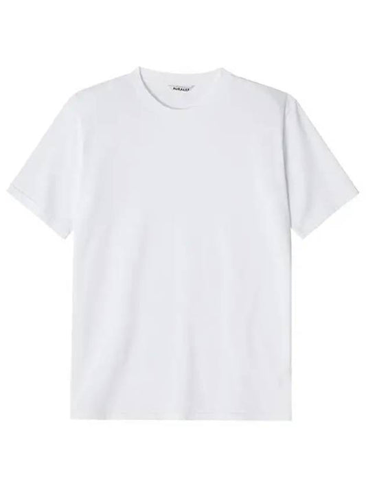 A00SP02GT WHITE Luster Plating Men s Short Sleeve T Shirt - AURALEE - BALAAN 2