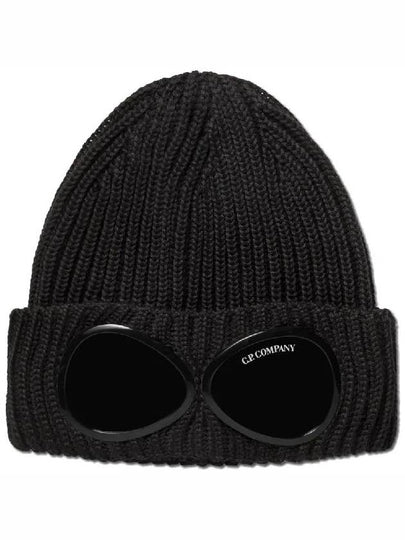 Goggles Merino Wool Beanie Black - CP COMPANY - BALAAN 2