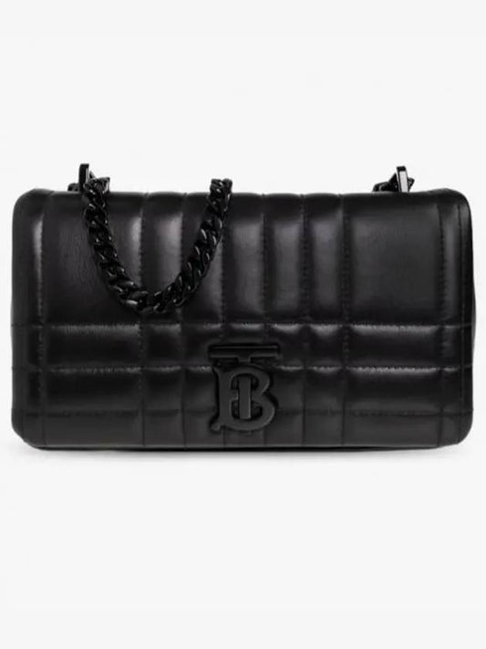 Women's Lola Quilted Small Leather Shoulder Bag Black - BURBERRY - BALAAN 2