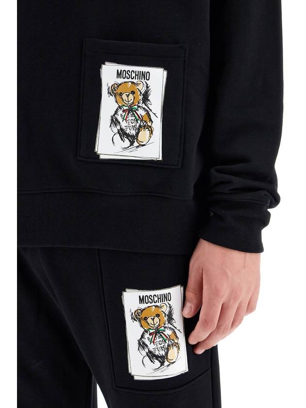 hooded teddy bear sweatshirt - MOSCHINO - BALAAN 4