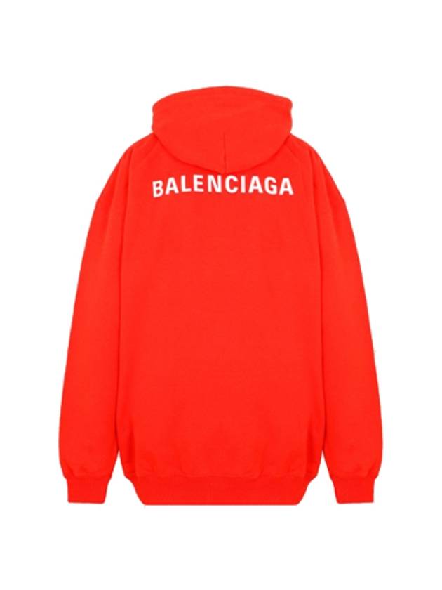 Women's Logo Embroidered Hooded Top Red - BALENCIAGA - BALAAN 2