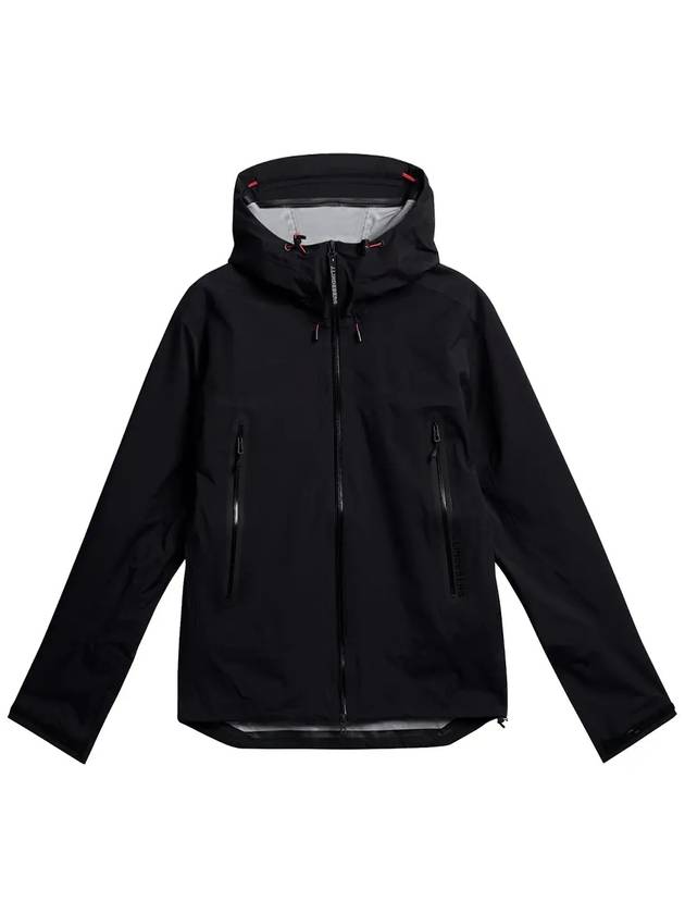 Men's Bryden Waterproof Hooded Zip-Up Jacket Black - J.LINDEBERG - BALAAN 2