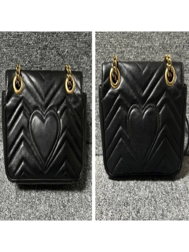 GG Marmont mini leather shoulder bag - GUCCI - BALAAN 3