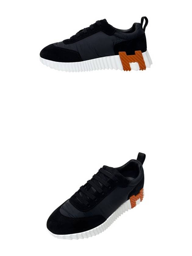 Bouncing Parachute Fabric Low Top Sneakers Noir - HERMES - BALAAN 5