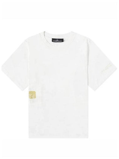 Graphic Print Short Sleeve T-shirt White - STONE ISLAND - BALAAN 1