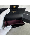 Classic caviar card wallet snap black gold plated - CHANEL - BALAAN 2