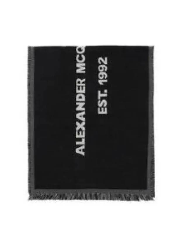 Allen Sanders McQueen Muffler Black 660921 4200Q 1258451 - ALEXANDER MCQUEEN - BALAAN 1