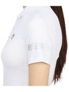 Women's Golf Logo Short Sleeve PK Shirt White - HYDROGEN - BALAAN 9