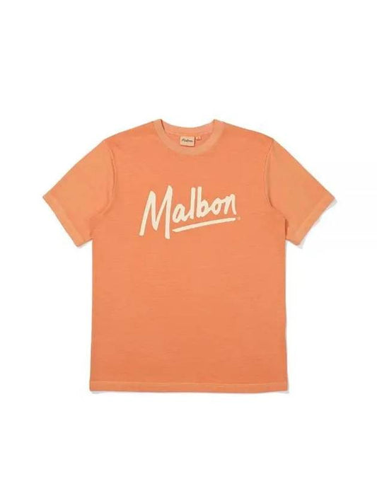 Tocotoco Pigment Round T-Shirt ORANGE MAN M3321PRS41ORG - MALBON GOLF - BALAAN 1