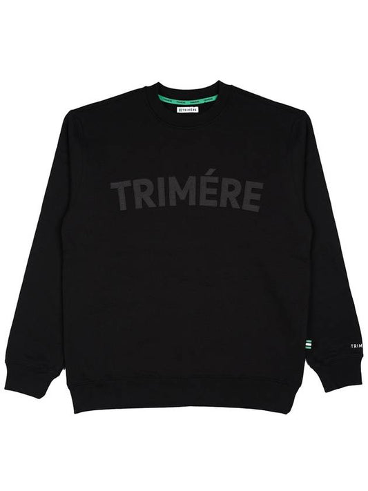 Applique sweatshirt UNISEX BLACK - TRIMERE - BALAAN 2