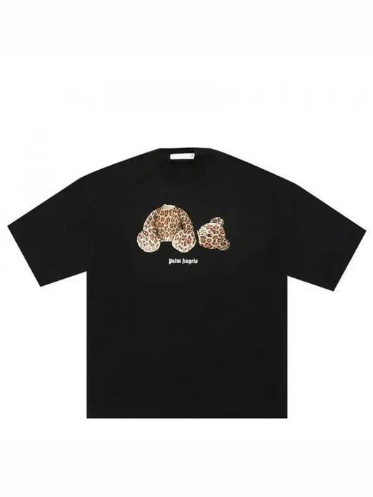 Logo Short Sleeve T-Shirt Black - PALM ANGELS - BALAAN 2