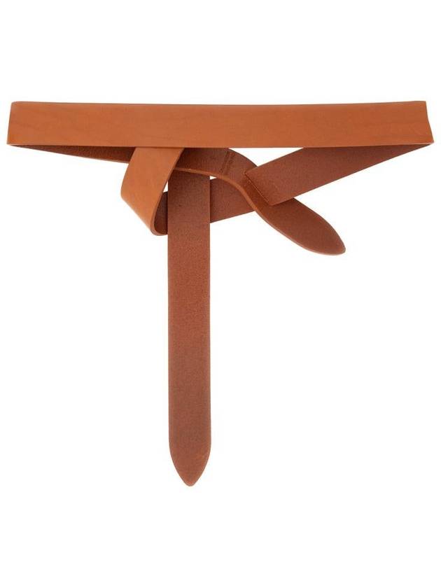 Lecce Knotted Leather Belt Brown - ISABEL MARANT - BALAAN 6