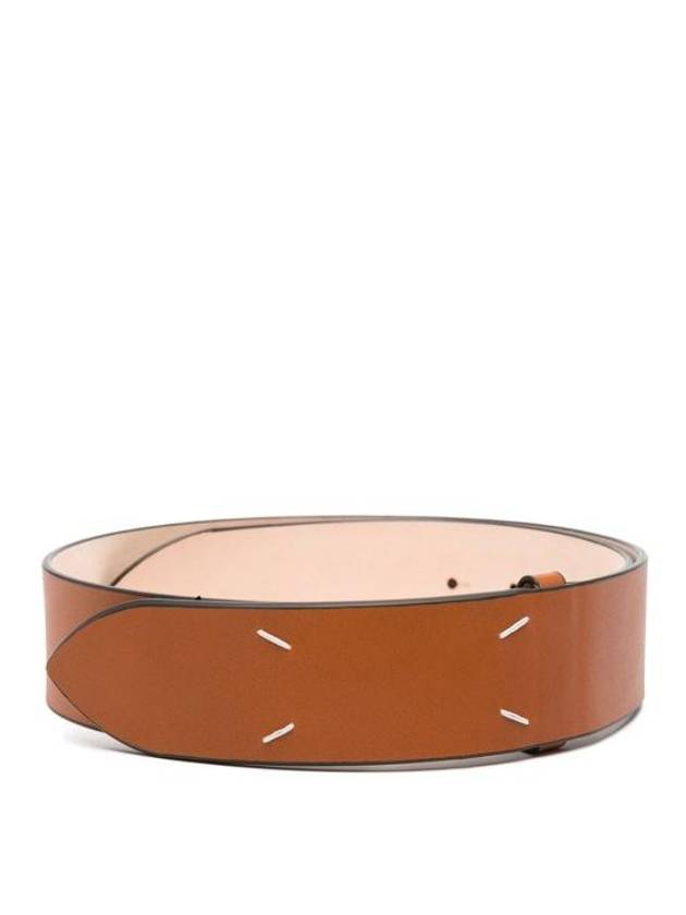 Stitch Leather Belt Tan - MAISON MARGIELA - BALAAN 2