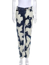 Bally Blue Pattern Print Mid Rise Straight Leg Jeans - BALLY - BALAAN 2