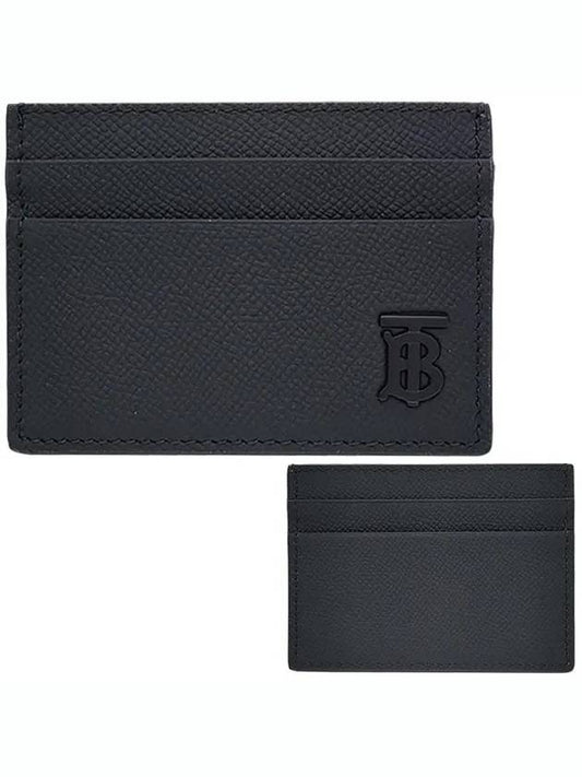 Logo Leather Card Wallet Black - BURBERRY - BALAAN 2