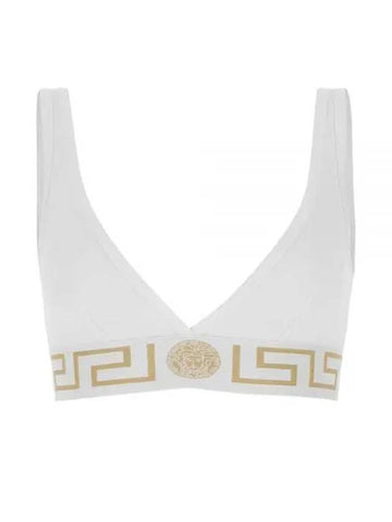 Women s Greca Band Underwear White AUD01047 A232741 - VERSACE - BALAAN 1