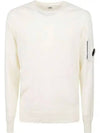 Lens Wappen Wool Knit Top White - CP COMPANY - BALAAN 2