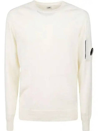 Lens Wappen Wool Knit Top White - CP COMPANY - BALAAN 2