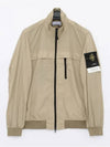 Compass Badge Pleated Windbreaker Sand - STONE ISLAND - BALAAN 4