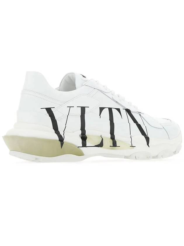 Men's Calfskin VLTN Logo Bounce Low Top Sneakers White - VALENTINO - BALAAN 5