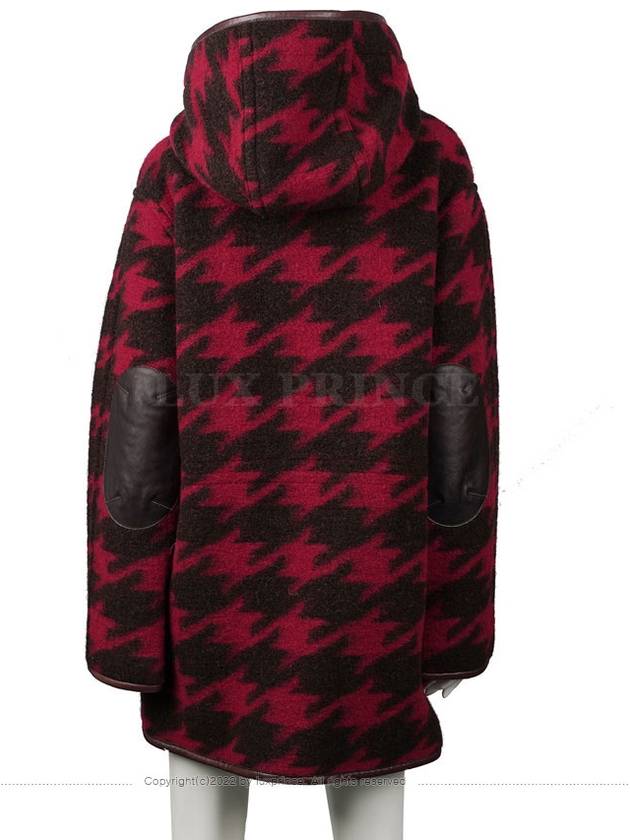 Houndstooth wool coat red 1197hva - COACH - BALAAN 5