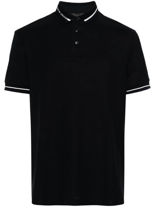 Contrast Trim Polo Shirt 3D1FM41JCYZ - EMPORIO ARMANI - BALAAN 1