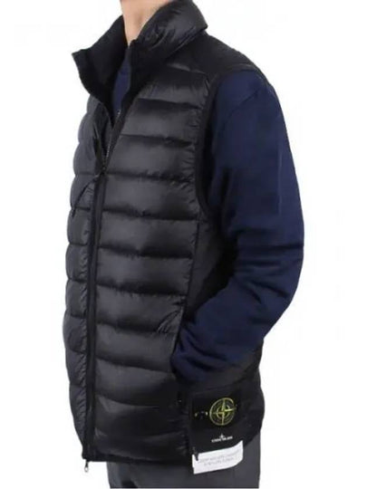 Loom Woven Chambers Recycled Nylon Down TC Vest Black - STONE ISLAND - BALAAN 2