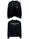 M243TS27723B Back Logo Cotton Round Sweatshirt Black Women s TR - WOOYOUNGMI - BALAAN 4