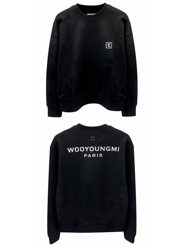 M243TS27723B Back Logo Cotton Round Sweatshirt Black Women s TR - WOOYOUNGMI - BALAAN 4