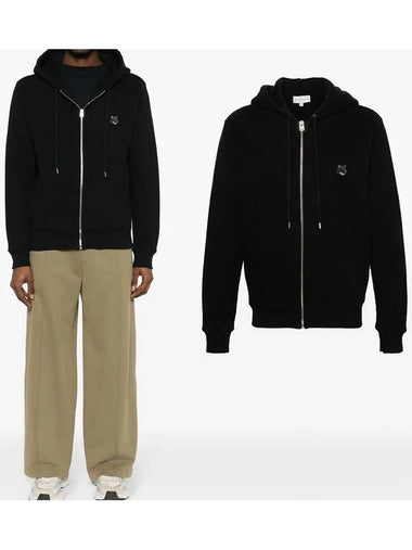 Maison Kitsune Bold Fox Head Patch Men s Brushed Hood Zip up MM00714 P199 - POLO RALPH LAUREN - BALAAN 1