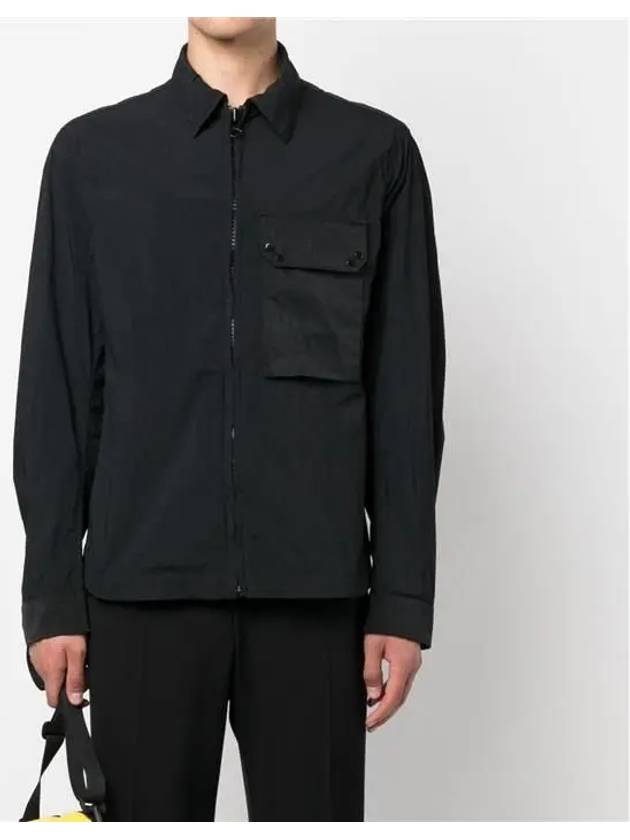 24SS Mid Layer One Pocket Overshirt Black - TEN C - BALAAN 2