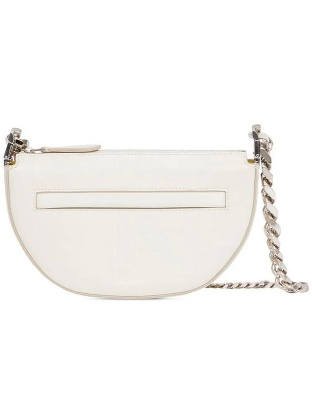 Olympia Zipper Chain Mini Shoulder Bag White - BURBERRY - BALAAN 2