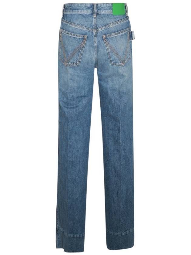 Women's Vintage Wide Jeans Blue - BOTTEGA VENETA - BALAAN 4