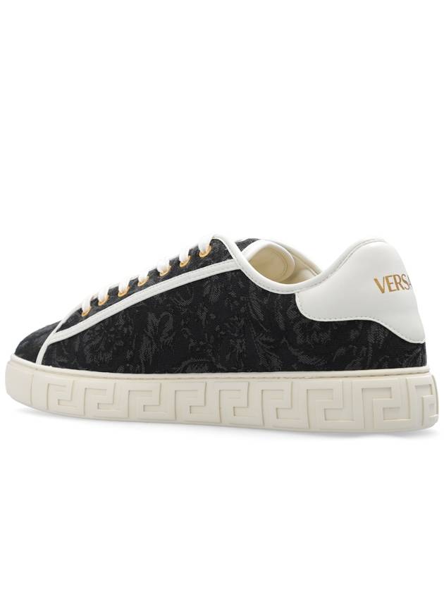 Barocco Greca Low Top Sneakers Black - VERSACE - BALAAN 6