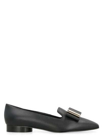 Double bow loafers black - SALVATORE FERRAGAMO - BALAAN 2