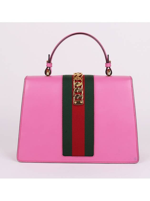 Sylvie medium pink top handle shoulder bag 431665 - GUCCI - BALAAN 4