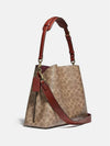 Willow Signature Canvas Shoulder Bag Brown - COACH - BALAAN 4