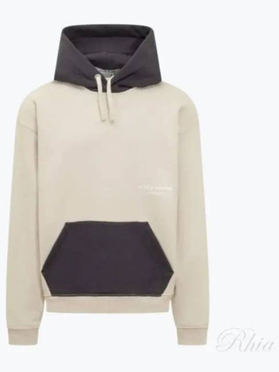 Marina Oversized Cotton Hoodie Ivory - STONE ISLAND - BALAAN 2