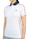 Women's Damai Polo Short Sleeve T-Shirt White - J.LINDEBERG - BALAAN 3