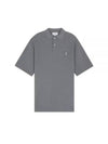 Bold Fox Head Patch Comfort Polo Shirt Grey - MAISON KITSUNE - BALAAN 2