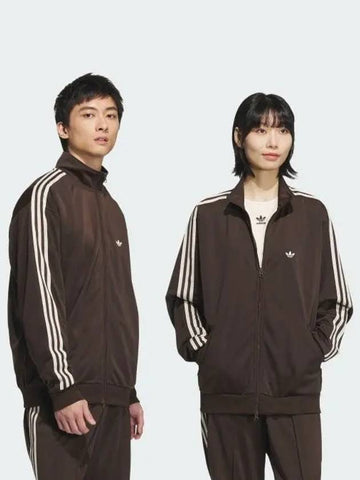 Track Jacket Gender Neutral Original Dark Brown Wonder White JD5267 736649 - ADIDAS - BALAAN 1