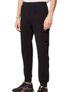 Men's Lens Cargo Training Jogger Track Pants Black - CP COMPANY - BALAAN 3