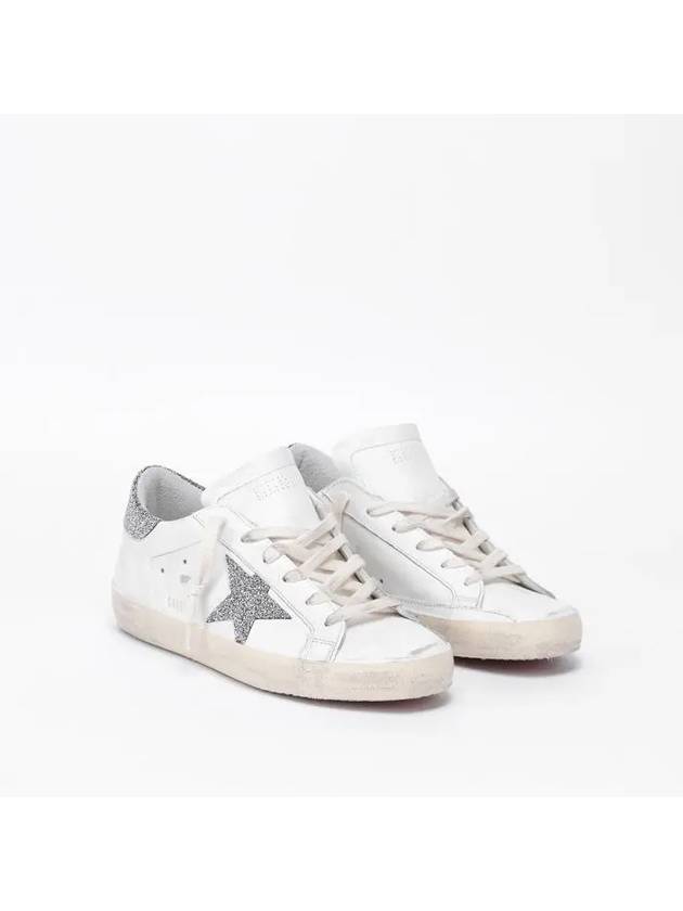 Superstar Glitter Low Top Sneakers White - GOLDEN GOOSE - BALAAN 7