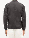 Wappen Patch Supima Twill Stretch Cotton Zip-up Jacket Grey - STONE ISLAND - BALAAN 6