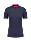 Women's Featherweight Mock Neck Golf Short Sleeve T-Shirt Twilight - G/FORE - BALAAN 2