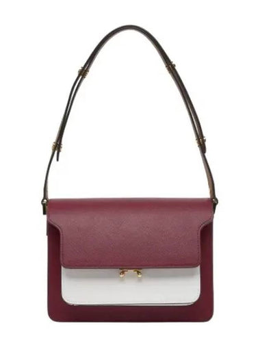 Medium trunk shoulder bag deep red - MARNI - BALAAN 1