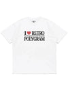 I LOVE RETRO T SHIRTS WHITE - POLYGRAM - BALAAN 3